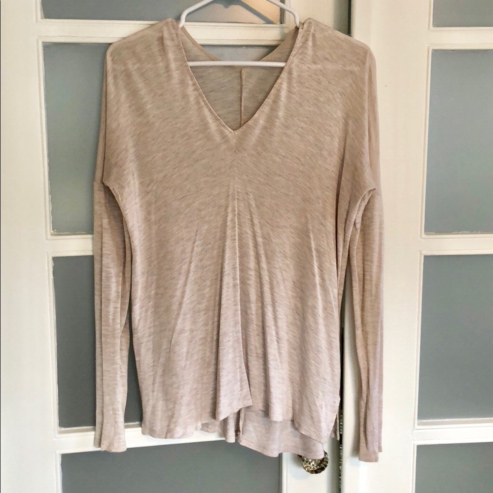 Vince cream heathered viscose top